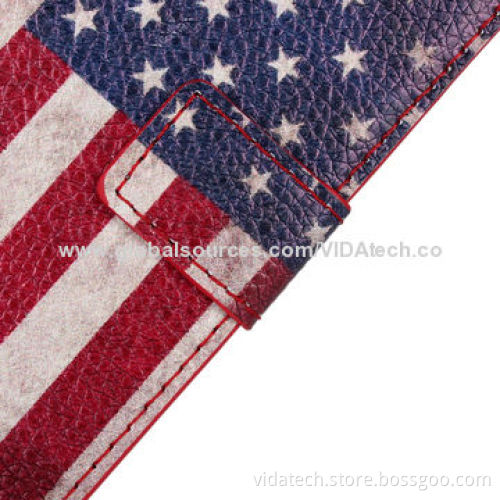 UK United States Flag Pattern Leather Case with Card Slot and Holder, for Sony Xperia Z1 Mini